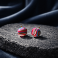 Multicolored Polymer Clay handcrafted stud earrings