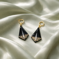 Black and Gold Polymer Clay Dress Me Up Dangles