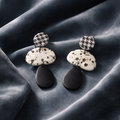 Black & White Polymer Clay 3 design dangles - Style A