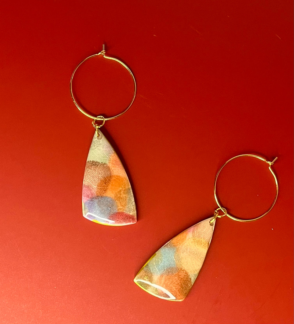 Fingerprint Polymer Clay Dangles