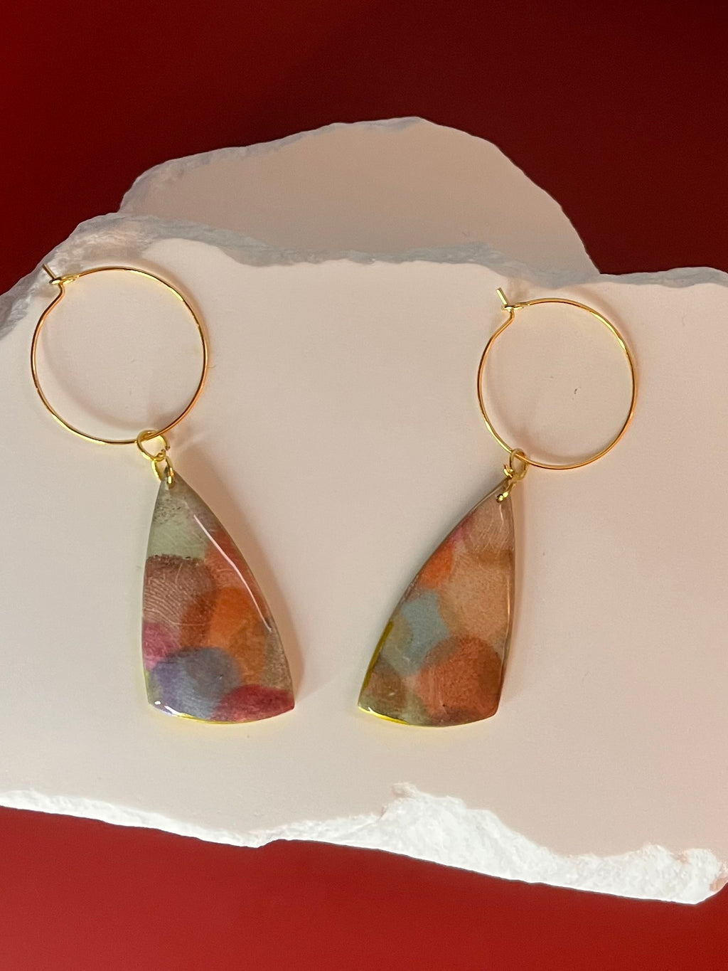 Fingerprint Polymer Clay Dangles