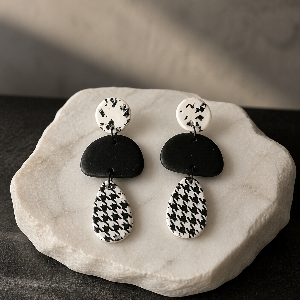 Black and White 3 Design Dangles