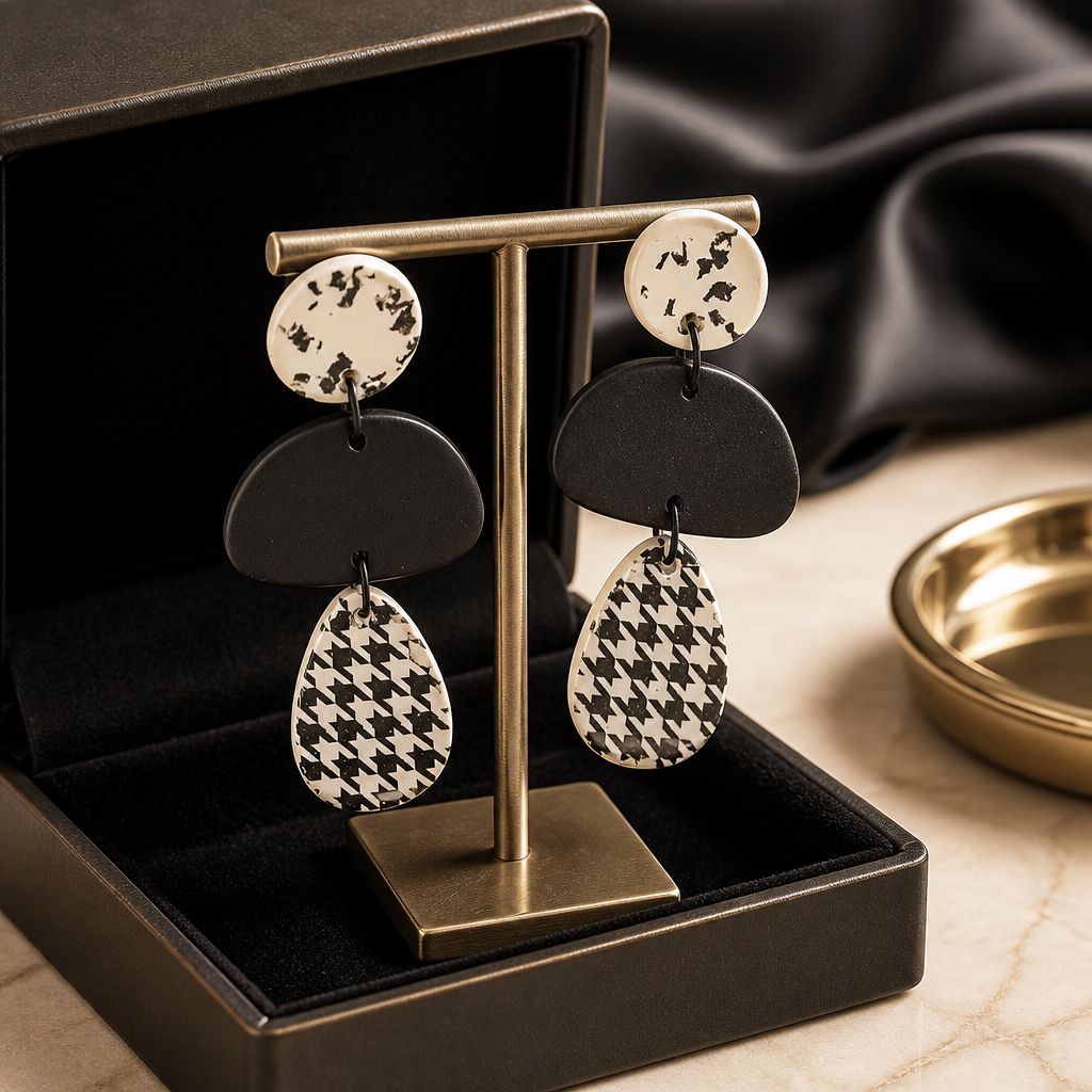 Black and White 3 Design Dangles