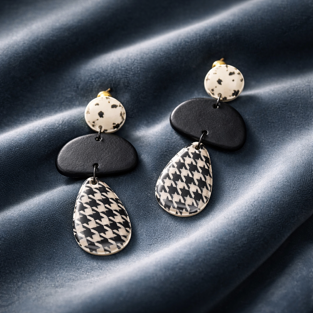 Black and White 3 Design Dangles