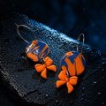 NY Knicks Dangle Hoop Earrings